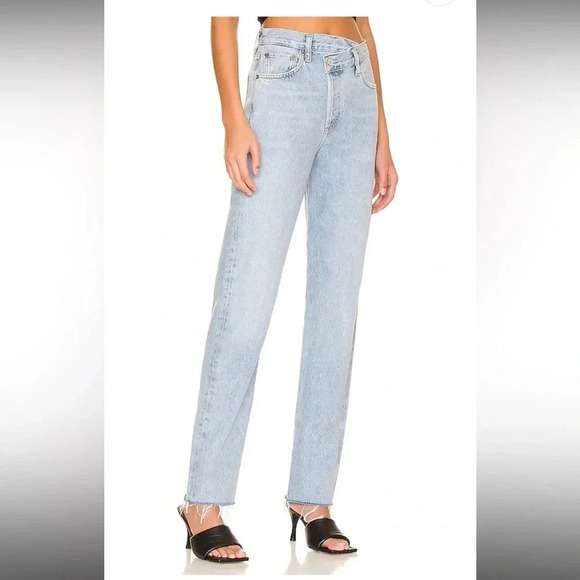AGOLD Criss Cross Straight Jeans Size 25 NEW - Picture 2 of 3